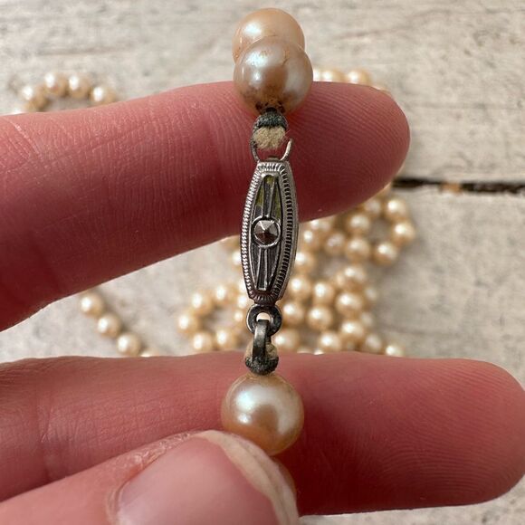 Vintage 50s Japan Faux Pearl Necklace Bundle - Picture 5 of 6